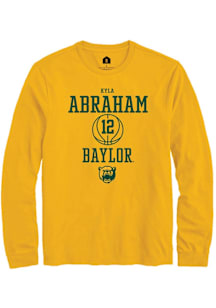 Kyla Abraham  Baylor Bears Gold Rally NIL Sport Icon Long Sleeve T Shirt