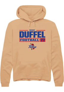 Brody Duffel Rally Mens Gold Tulsa Golden Hurricane NIL Stacked Box Hooded Sweatshirt