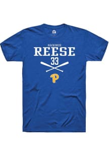 Mackenzie Reese Blue Pitt Panthers NIL Sport Icon Short Sleeve T Shirt