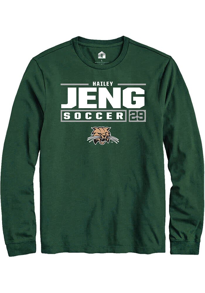 Hailey Jeng Ohio Bobcats Rally NIL Stacked Box Long Sleeve T Shirt