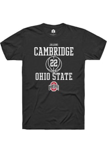 Jaloni Cambridge Black Ohio State Buckeyes NIL Sport Icon Short Sleeve T Shirt