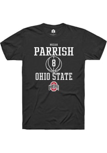 Micah Parrish Black Ohio State Buckeyes NIL Sport Icon Short Sleeve T Shirt