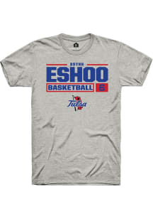 Brynn Eshoo Ash Tulsa Golden Hurricane NIL Stacked Box Short Sleeve T Shirt