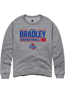 Paige Bradley Rally Mens Graphite Tulsa Golden Hurricane NIL Stacked Box Crew Sweatshirt