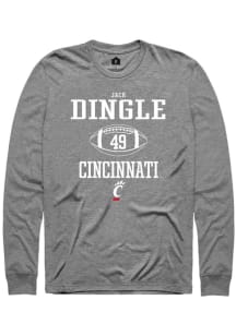 Jack Dingle  Cincinnati Bearcats Graphite Rally NIL Sport Icon Long Sleeve T Shirt