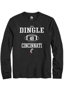 Jack Dingle  Cincinnati Bearcats Black Rally NIL Sport Icon Long Sleeve T Shirt