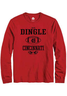 Jack Dingle  Cincinnati Bearcats Red Rally NIL Sport Icon Long Sleeve T Shirt