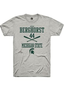 Adam  Berghorst Ash Michigan State Spartans NIL Sport Icon Short Sleeve T Shirt