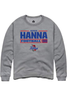 Denver Hanna Rally Mens Graphite Tulsa Golden Hurricane NIL Stacked Box Crew Sweatshirt