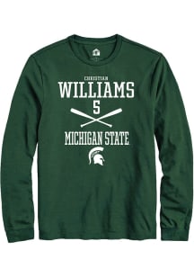 Christian Williams Rally Mens Green Michigan State Spartans NIL Sport Icon Tee