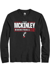 Tyler McKinley Rally Mens  Cincinnati Bearcats NIL Stacked Box Tee