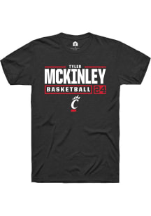 Tyler McKinley  Cincinnati Bearcats NIL Stacked Box Short Sleeve T Shirt