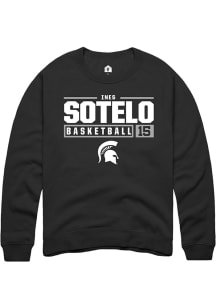 Ines Sotelo Rally Mens  Michigan State Spartans NIL Stacked Box Crew Sweatshirt