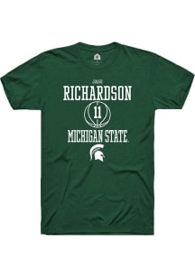 Jase Richardson Green Michigan State Spartans NIL Sport Icon Short Sleeve T Shirt