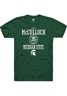 Jesse McCulloch Green Michigan State Spartans NIL Sport Icon Short Sleeve T Shirt