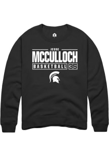 Jesse McCulloch Rally Mens  Michigan State Spartans NIL Stacked Box Crew Sweatshirt