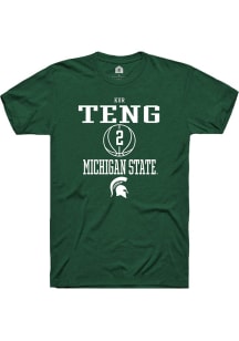 Kur Teng Green Michigan State Spartans NIL Sport Icon Short Sleeve T Shirt