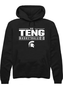 Kur Teng Rally Mens  Michigan State Spartans NIL Stacked Box Hooded Sweatshirt