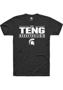 Kur Teng  Michigan State Spartans NIL Stacked Box Short Sleeve T Shirt