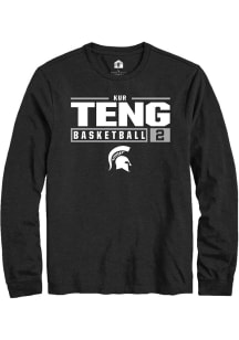 Kur Teng Rally Mens  Michigan State Spartans NIL Stacked Box Tee