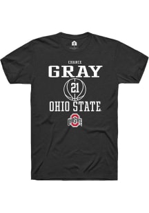 Chance Gray Black Ohio State Buckeyes NIL Sport Icon Short Sleeve T Shirt