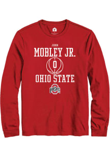John Mobley Jr. Rally Mens Red Ohio State Buckeyes NIL Sport Icon Tee