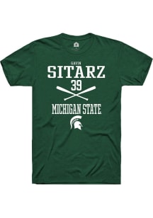 Gavin Sitarz Green Michigan State Spartans NIL Sport Icon Short Sleeve T Shirt