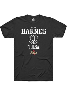 Isaiah Barnes Black Tulsa Golden Hurricane NIL Sport Icon Short Sleeve T Shirt