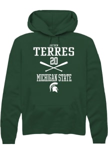 Jayden Terres  Rally Michigan State Spartans Mens Green NIL Sport Icon Long Sleeve Hoodie