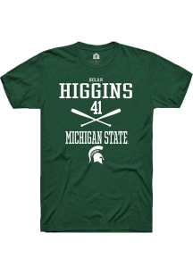 Nolan Higgins Green Michigan State Spartans NIL Sport Icon Short Sleeve T Shirt