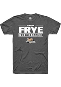 Morgan Frye  Ohio Bobcats Grey Rally NIL Stacked Box Short Sleeve T Shirt