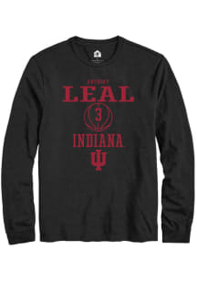 Anthony Leal  Indiana Hoosiers Black Rally NIL Sport Icon Long Sleeve T Shirt