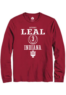 Anthony Leal  Indiana Hoosiers Red Rally NIL Sport Icon Long Sleeve T Shirt