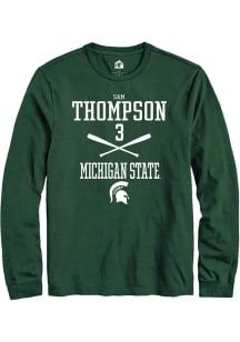 Sam Thompson  Michigan State Spartans Green Rally NIL Sport Icon Long Sleeve T Shirt
