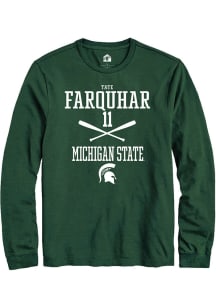 Tate Farquhar  Michigan State Spartans Green Rally NIL Sport Icon Long Sleeve T Shirt