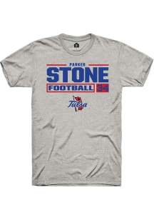 Parker Stone Ash Tulsa Golden Hurricane NIL Stacked Box Short Sleeve T Shirt