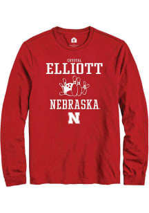 Crystal Elliott Rally Mens Red Nebraska Cornhuskers NIL Sport Icon Tee