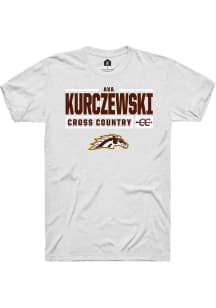 Ava Kurczewski White Western Michigan Broncos NIL Stacked Box Short Sleeve T Shirt