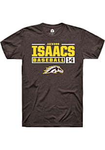 Jackson Isaacs  Western Michigan Broncos Brown Rally NIL Stacked Box Short Sleeve T Shirt