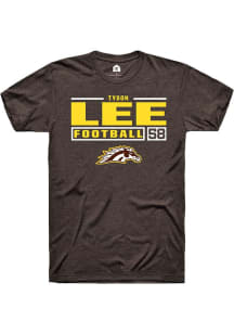 Tyson Lee Brown Western Michigan Broncos NIL Stacked Box Short Sleeve T Shirt