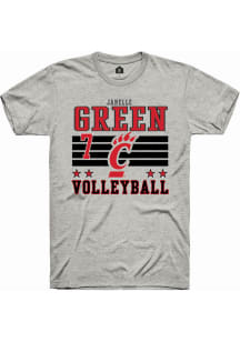 Janelle Green Ash Cincinnati Bearcats NIL Striped Short Sleeve T Shirt