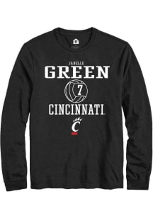 Janelle Green Rally Mens Black Cincinnati Bearcats NIL Sport Icon Tee