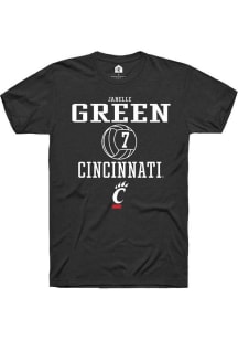 Janelle Green Black Cincinnati Bearcats NIL Sport Icon Short Sleeve T Shirt