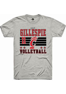 Lilly Gillespie Ash Cincinnati Bearcats NIL Striped Short Sleeve T Shirt