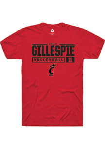 Lilly Gillespie Red Cincinnati Bearcats NIL Stacked Box Short Sleeve T Shirt