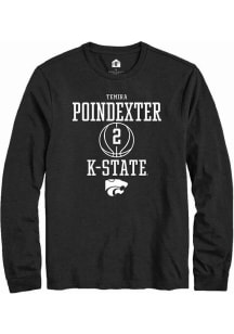 Temira Poindexter Rally Mens Black K-State Wildcats NIL Sport Icon Tee