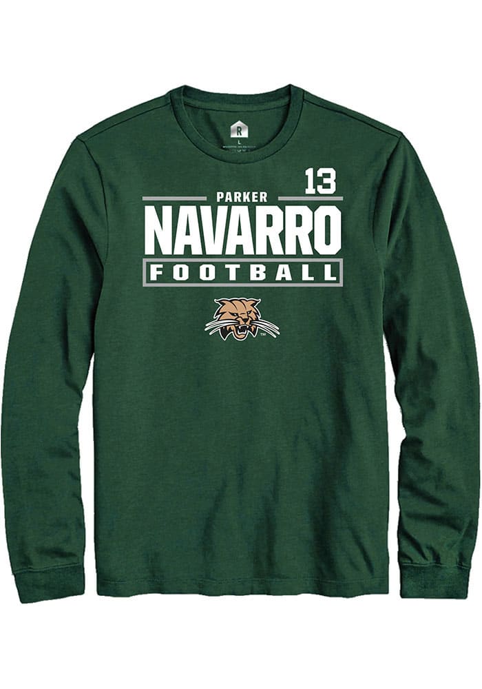 Parker Navarro Ohio Bobcats Rally NIL Stacked Box Long Sleeve T Shirt