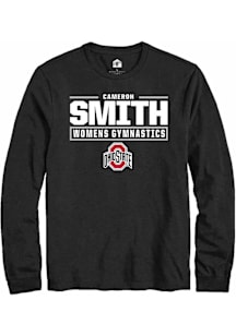 Cameron Smith  Ohio State Buckeyes Black Rally NIL Stacked Box Long Sleeve T Shirt