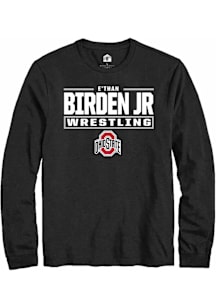 e’Than Birden Jr  Ohio State Buckeyes Black Rally NIL Stacked Box Long Sleeve T Shirt