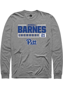 Kendall Barnes Rally Mens Graphite Pitt Panthers NIL Stacked Box Tee